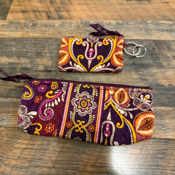 Vera Bradley Safari Sunset Wallet and Pouch Set - Picture 2 of 4